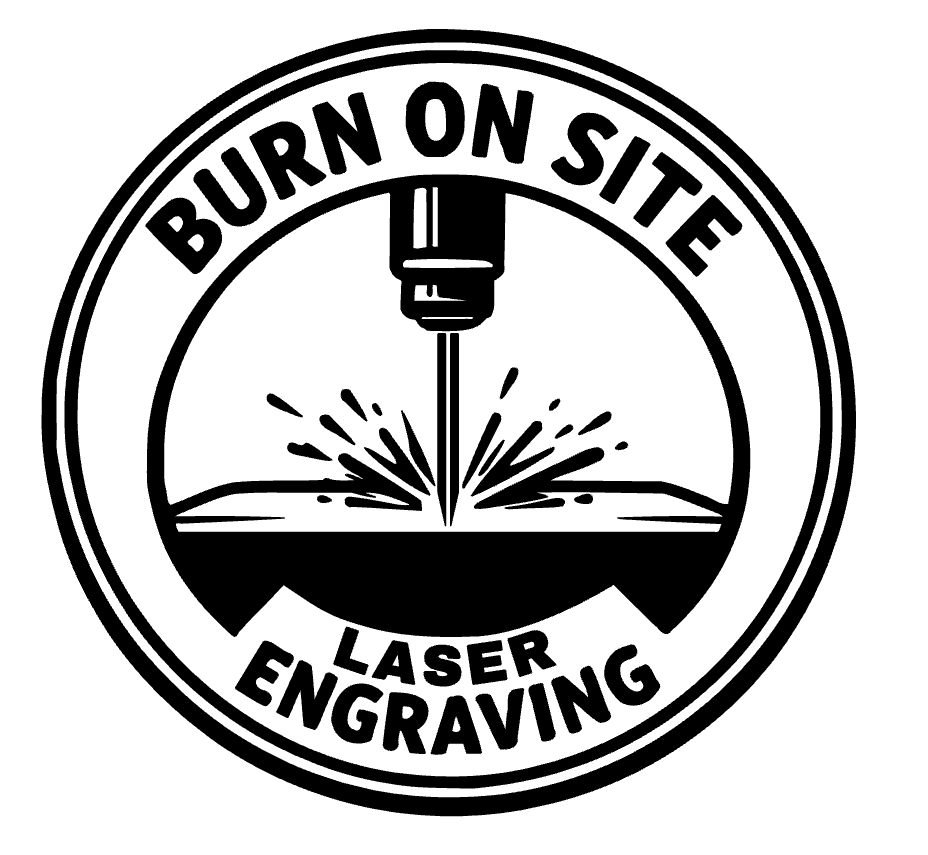 Burn On Site Laser Engraving Logo